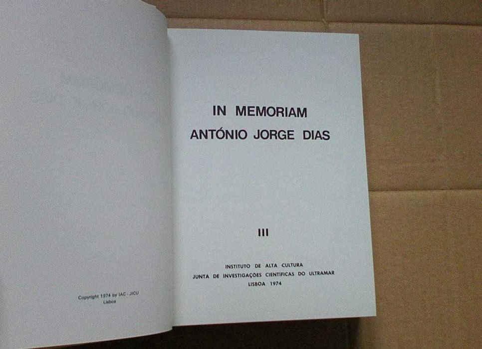 António Jorge Dias, In Memoriam - 3 v.