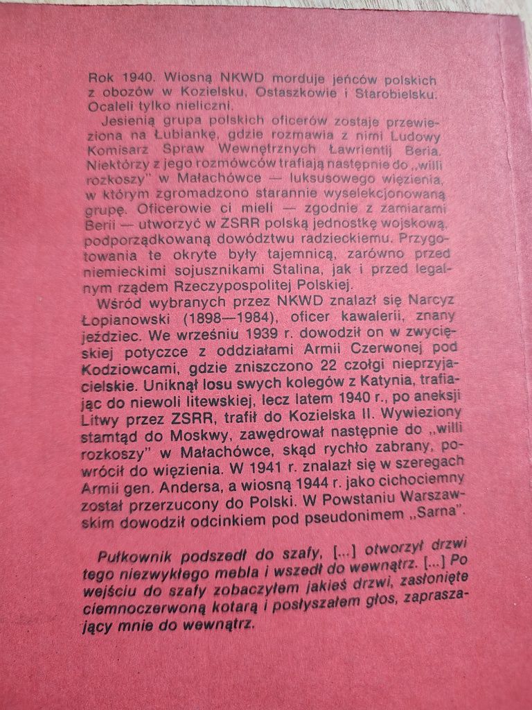 Książka Rozmowy z NKWD  Narcyz Łopianowski