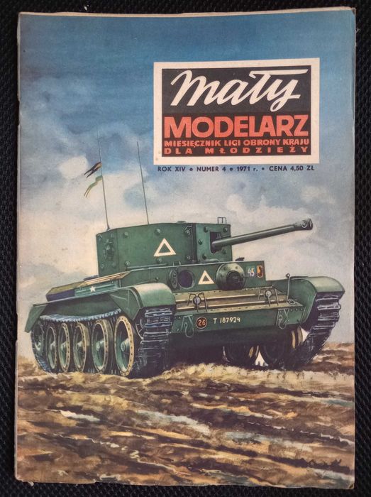 Mały Modelarz nr 4 rok 1971 - Cromwell - czołg szybki