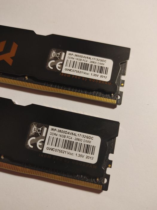 Pamięć RAM DDR4 GOODRAM IRDM PRO 32GB 3600mhz CL17