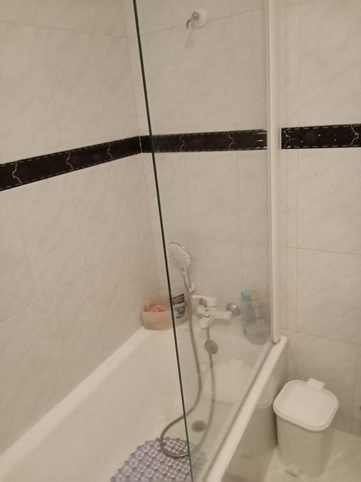 Vidro de 6mm rotativo para banheira com todos os acessórios para monta