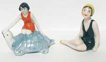 Amorosa miniatura figurativa em porcelana alemã dos anos '20