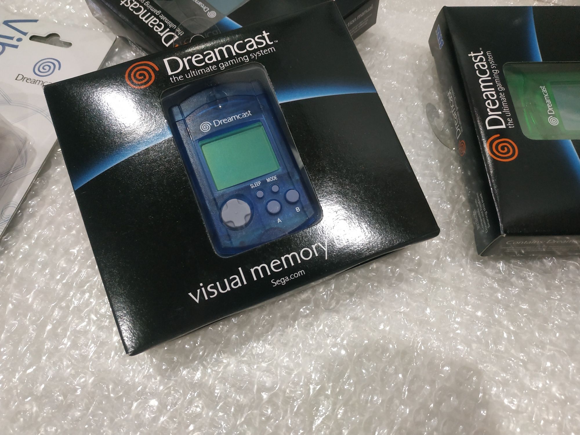 Sega Dreamcast VMU Cartão Memória Azul Original Novo