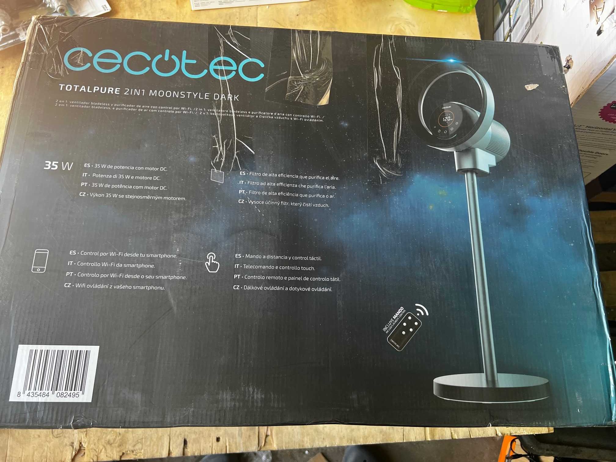 Cecotec Wentylator i Oczyszczacz powietrza TotalPure 2w1