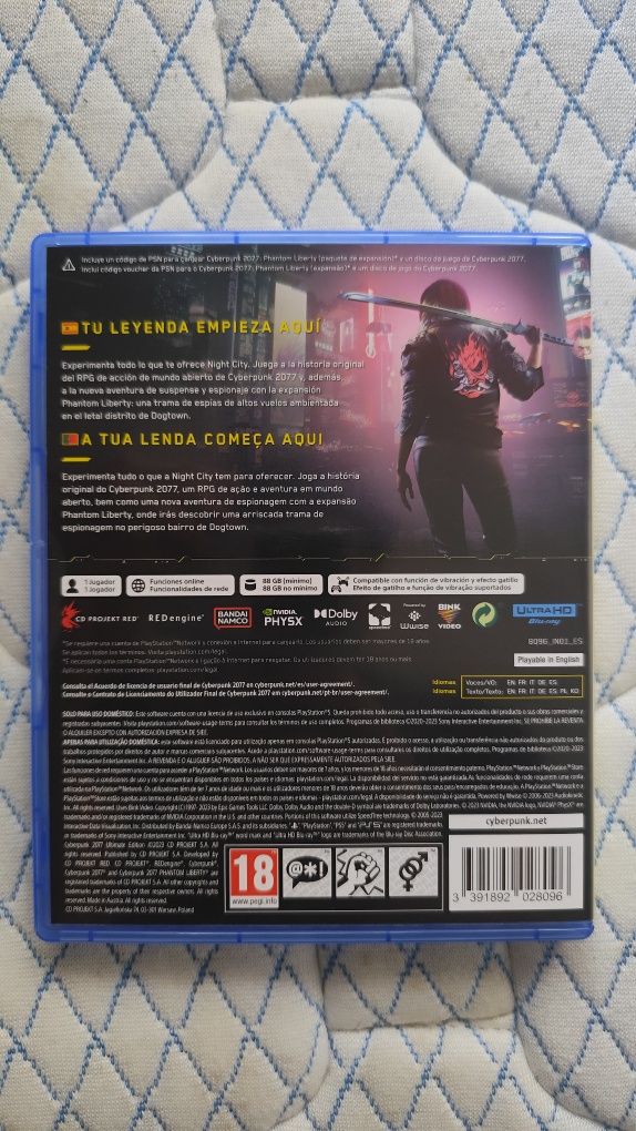 Jogo PS5 CyberPunk 2077 (Sem DLC)