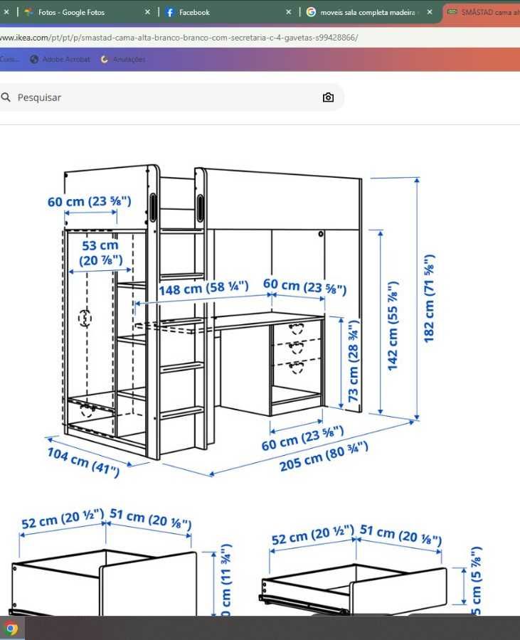 Cama Alta IKEA Smastad