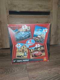 Puzzle, cztery zestawy - Disney Pixar Cars Auta Trefl