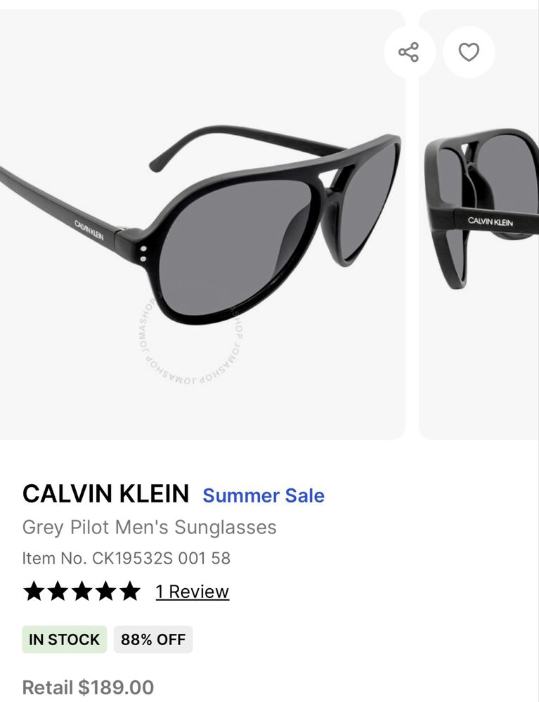 Солнцезахисні окуляри Calvin Klein, оригінал, нові