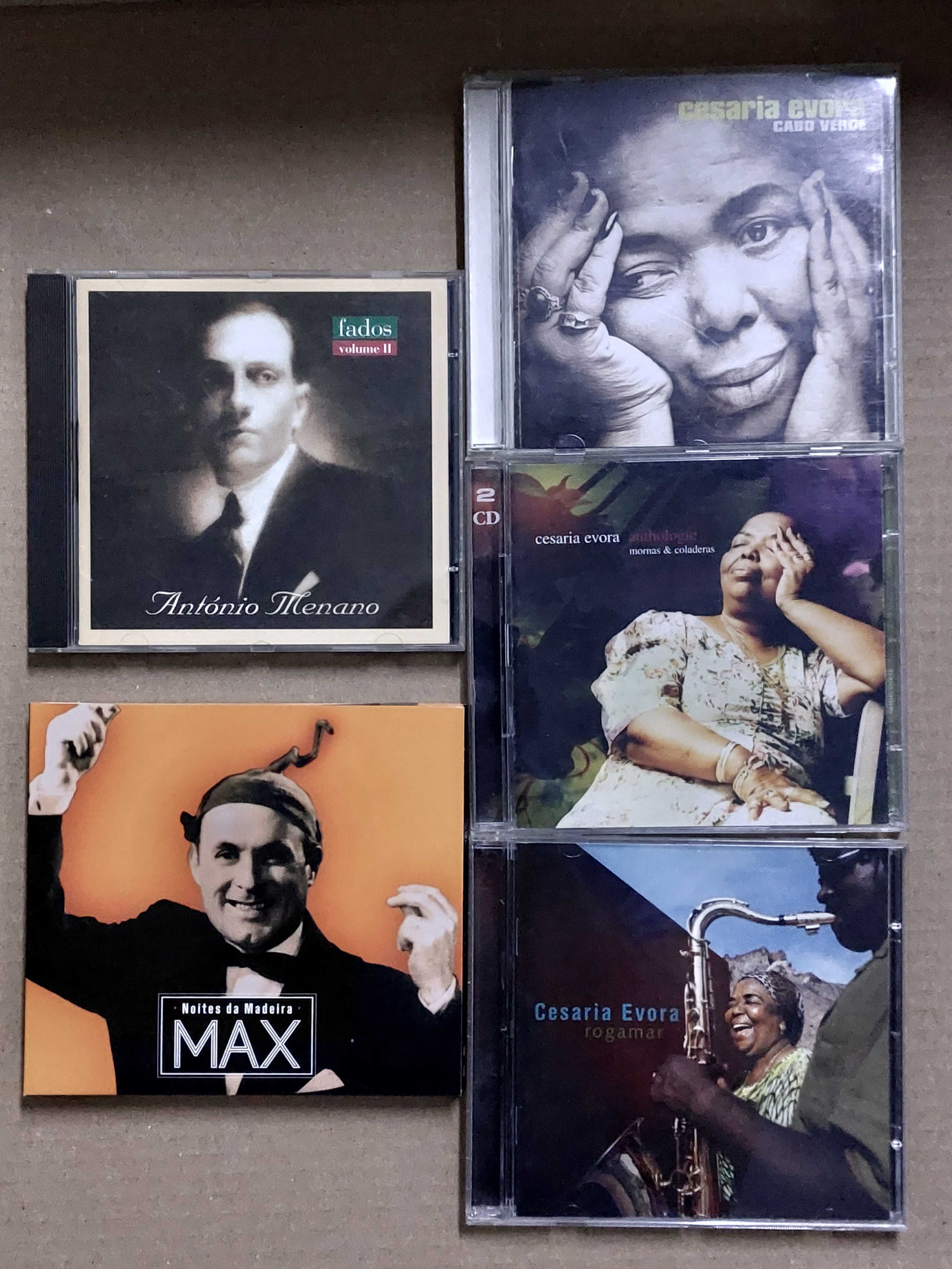 CDs Musica Portuguesa e Cabo Verdiana - Max, Cesária Évora, Menano