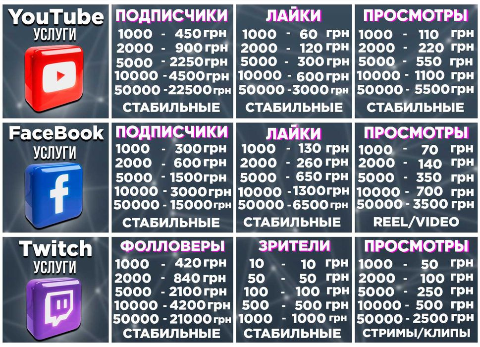 Увеличение Подписчики - Тикток Инстаграм Ютуб Телеграм РАСКРУТКА TT