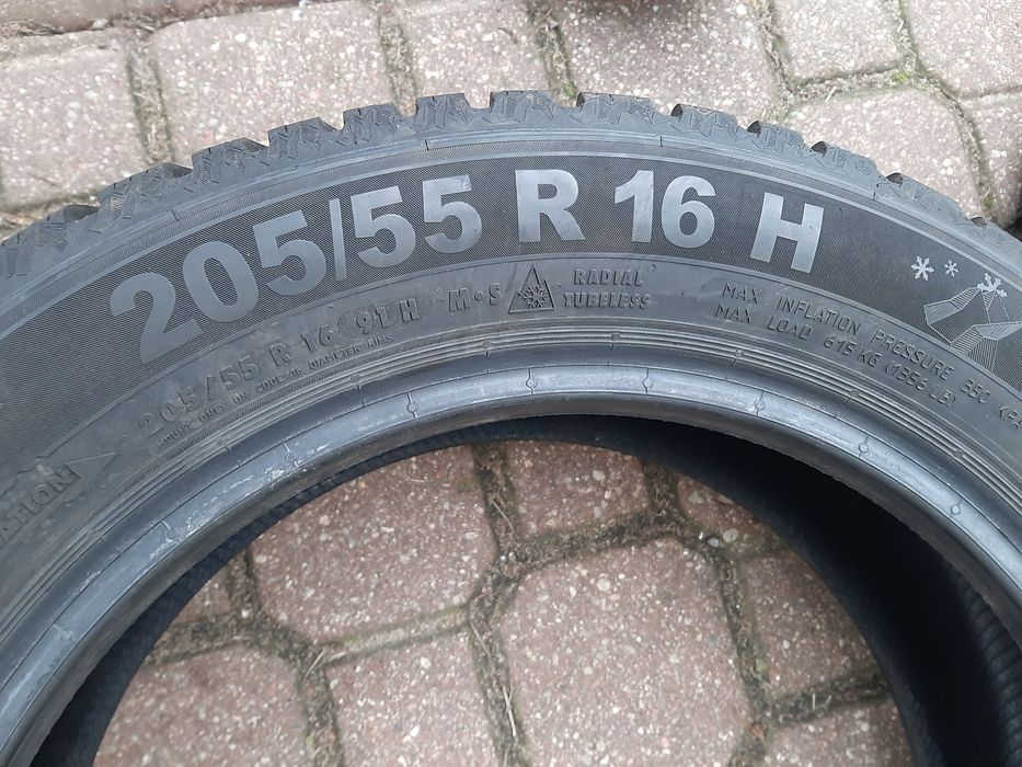 2x Opony zimowe 205/55R16 Semperit Speed-Grip 5 / 2023r / 8mm Jak Nowe