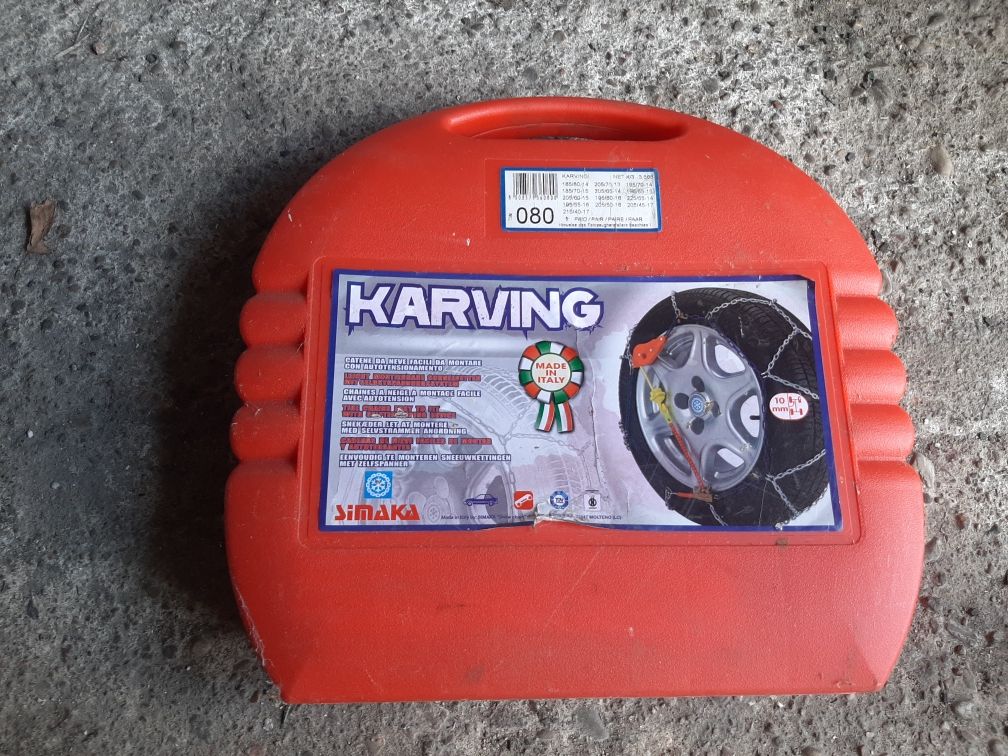 KARVING łańcuchy śniegowe stan bdb