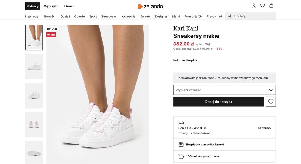 Sneakersy nowe Karl Kani r. 37 buty adidasy