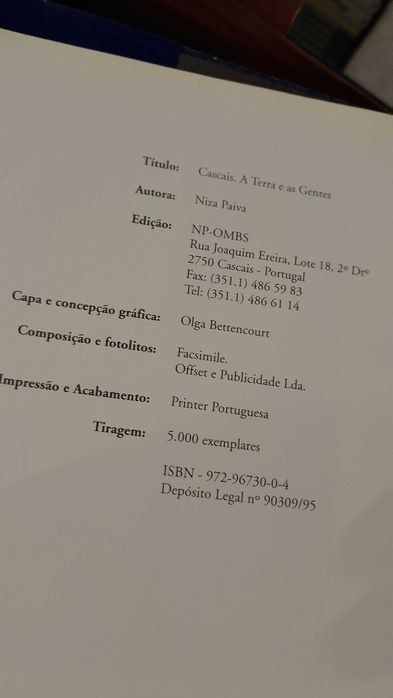 Cascais A Terra e as Gentes