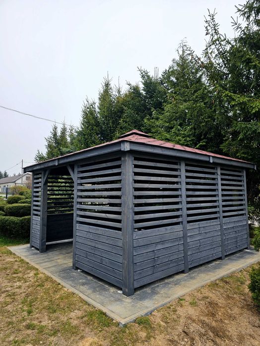 Altana ogrodowa 4m x 4m Altanka drewniana nowoczesna Domek - PRODUCENT