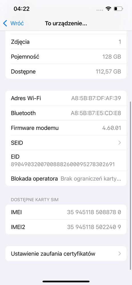 Iphone 13 128 GB + Etui i szkło hartowane na aparaty