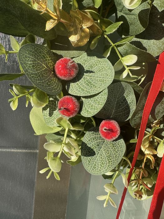 Wianek na drzwi z dzwonkiem,ozdoba dekoracja