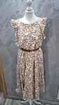 Sukienka 38 midi letnia Len Rayon