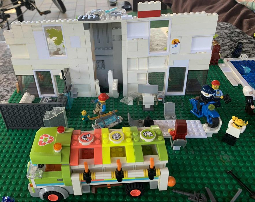 Zestaw lego z śmieciarką