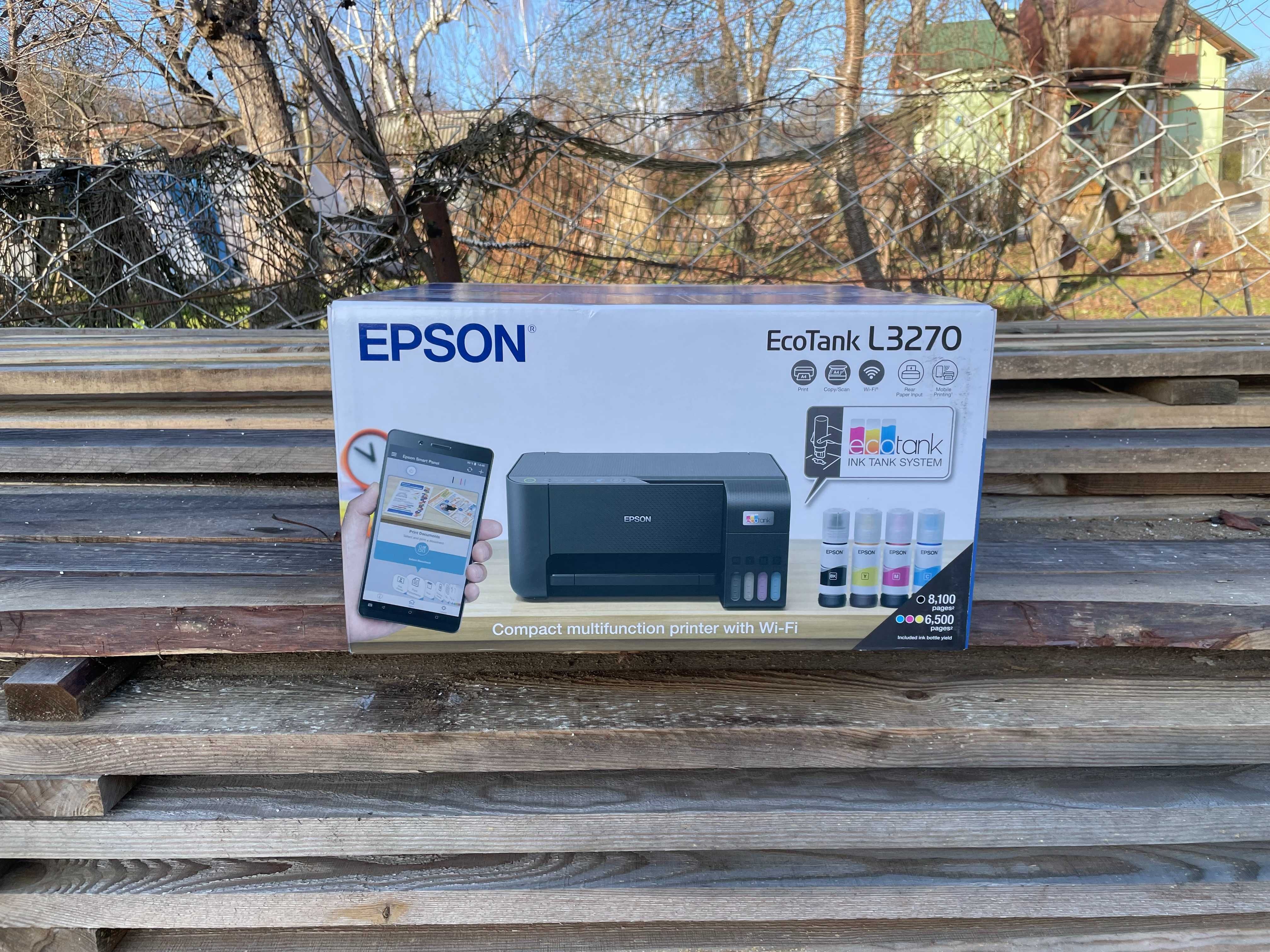 БФП 3в1 Epson L3270 + Wi-Fi + чорнила Нові! Запечатані!