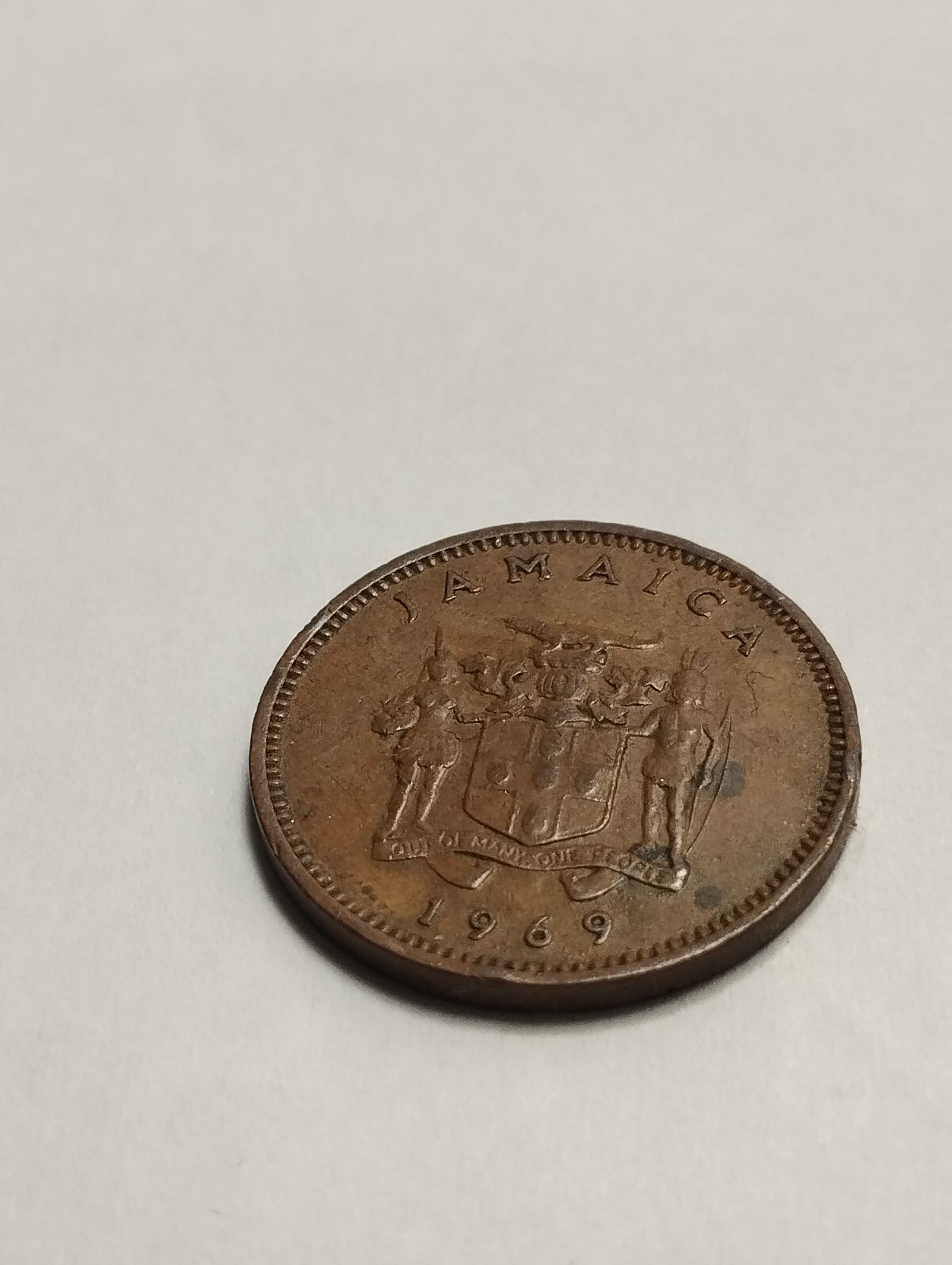 Sprzedam monetę Jamajka 1 cent 1969r. stan dobry