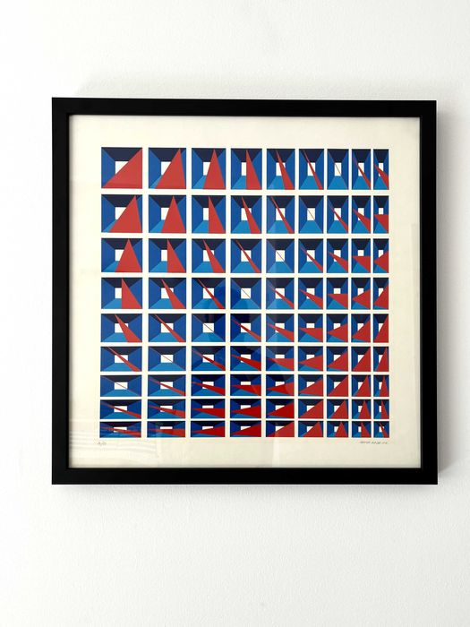 Serigrafia de Artur Rosa 1972 Emoldurada