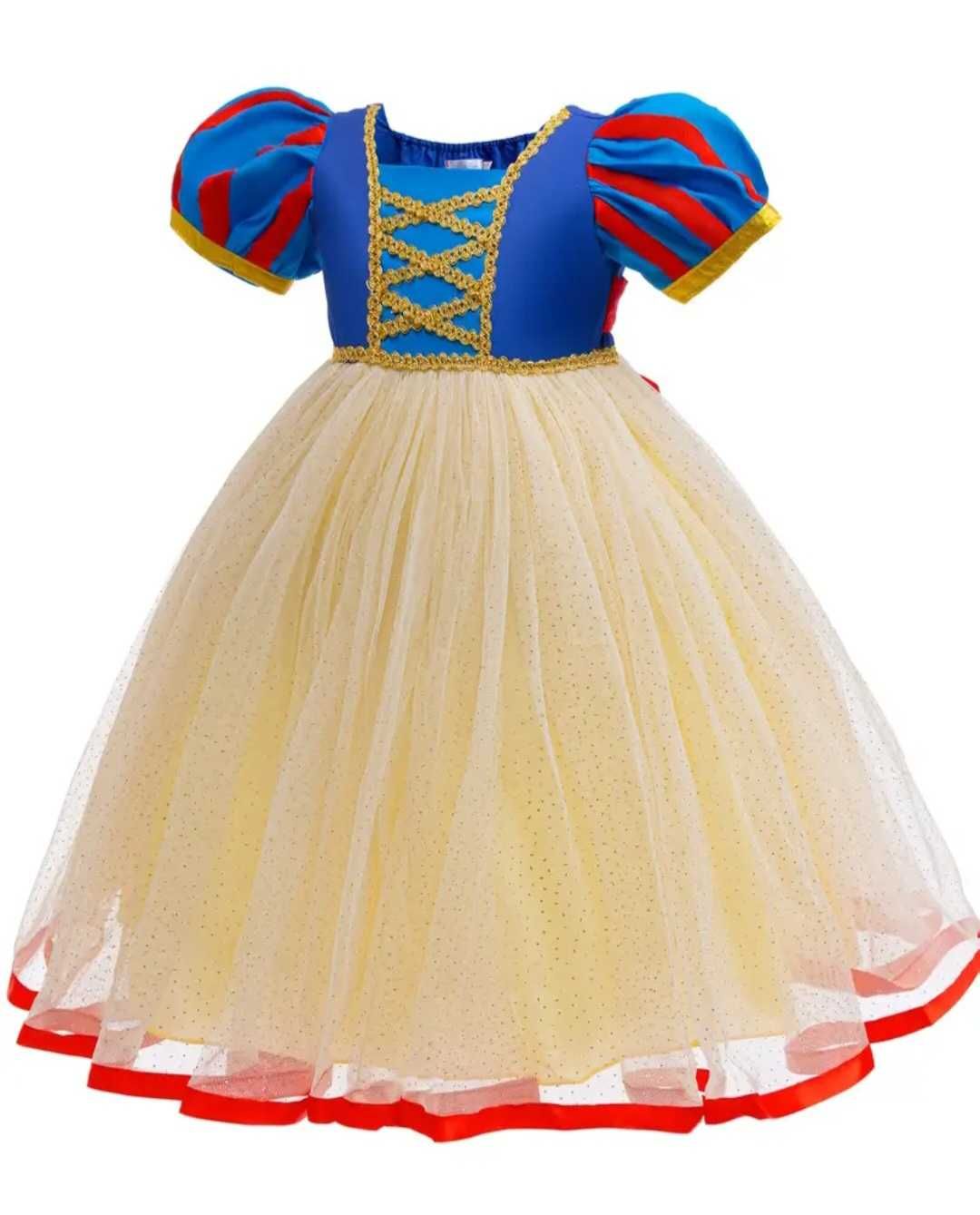 Nowy strój Królewna Śnieżka Śpiąca Królewna, r. 122 przebranie