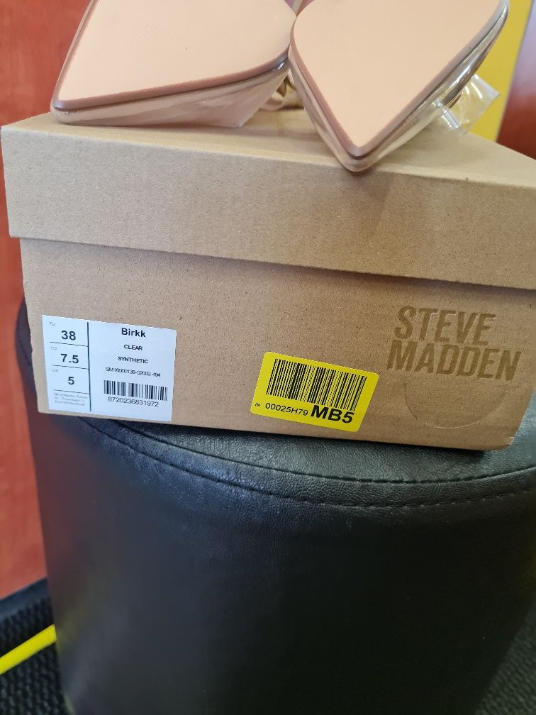 Nowe przeźroczyste czółenka na obcasie rozm 38. Steven MADDEN