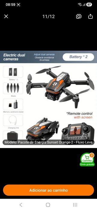 Drone com duas cameras