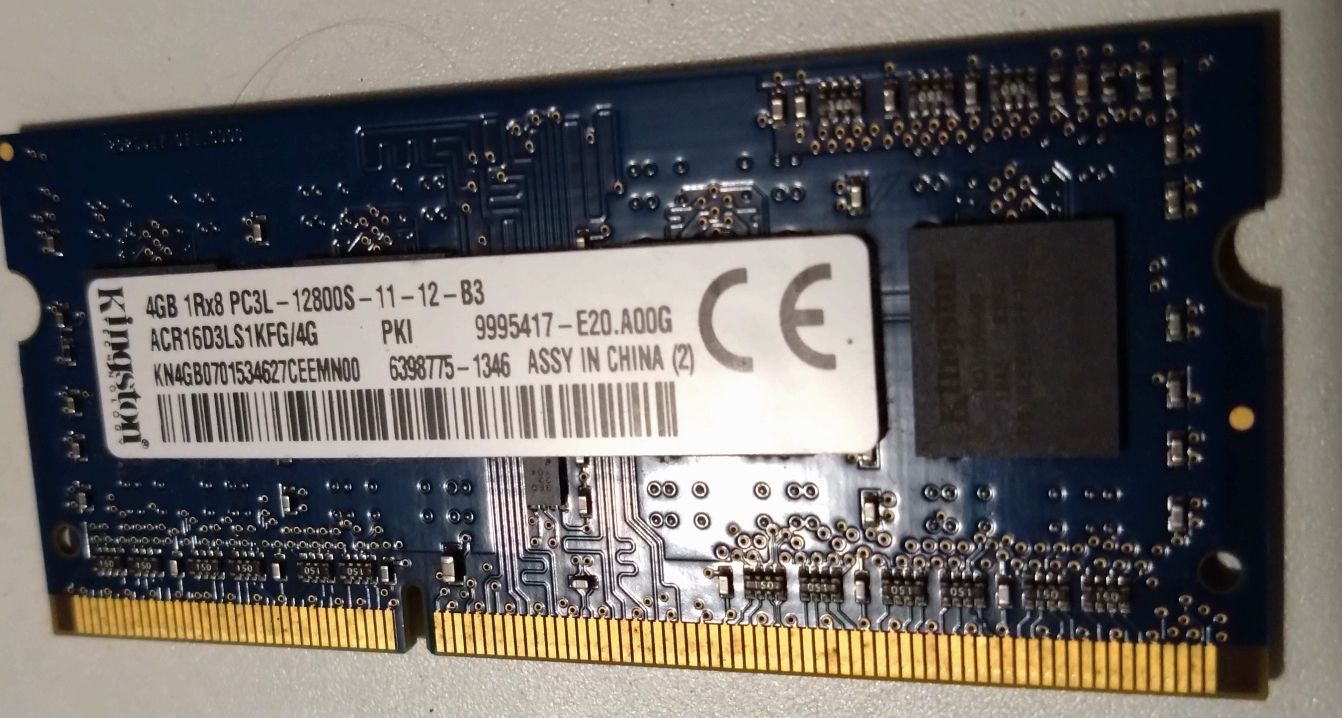 Memória portatil DDR3 4GB Kingston