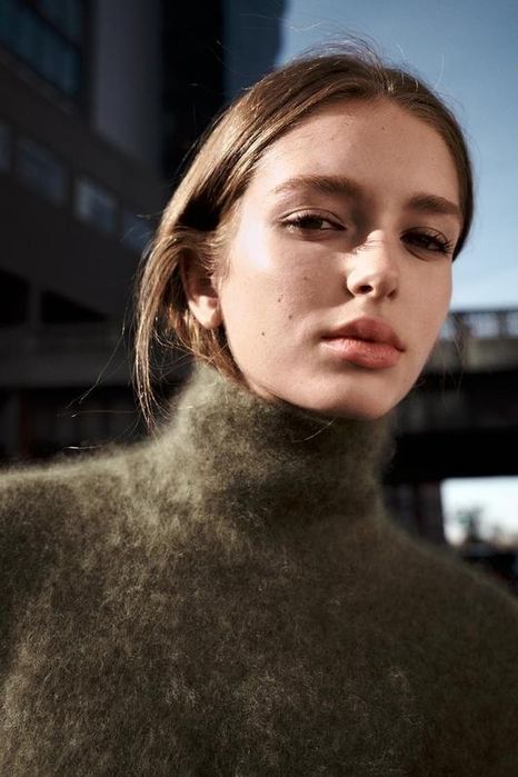 Светр zara з кашеміром та вовною із високим коміром