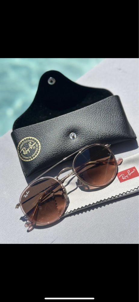 oculos ray-ban round double bridge