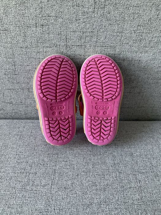 Sandały Crocs C5, 20-21, piankowe, różowe