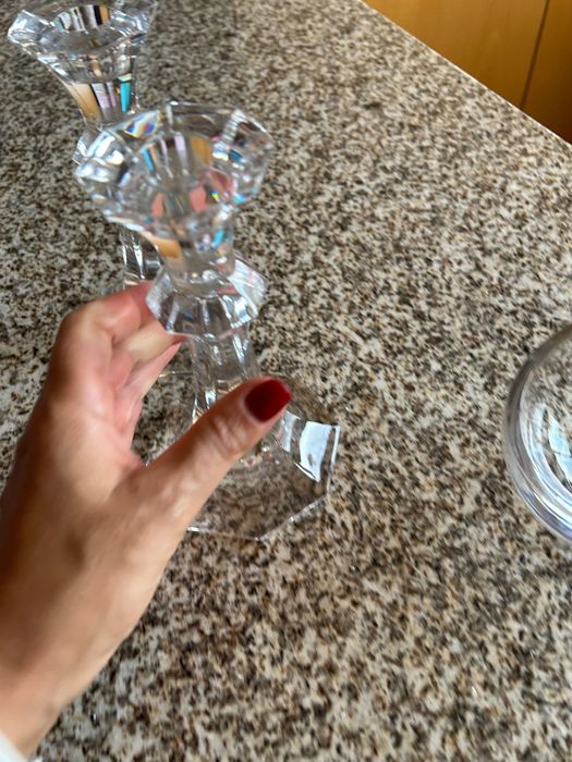 Castiçais em cristal Atlantis