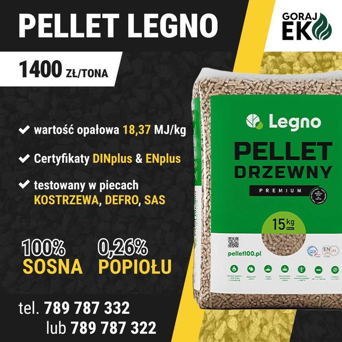 PELLET PELET LEGNO PREMIUM sprawdź najwyższą jakość
