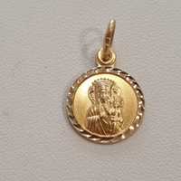 Złoty medalik 585 z Matką Boską
