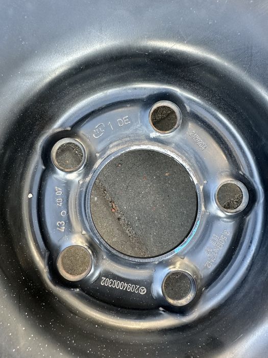 Koło dojazdowe dojazdówka zapas mercedes 17” et17 5x112 125/80r17
