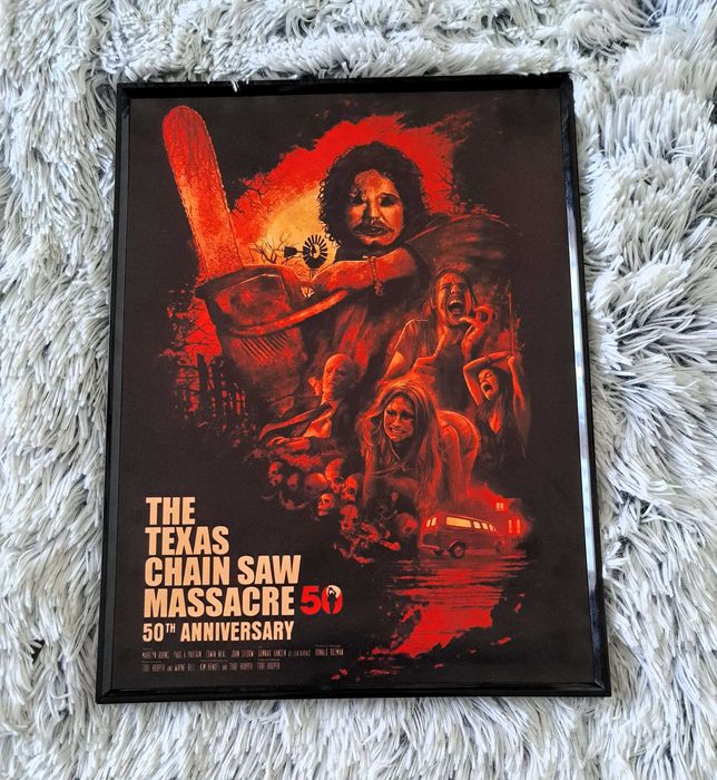Plakat Obraz Texas Chainsaw Massacre 1974 Vintage Retro Ramka