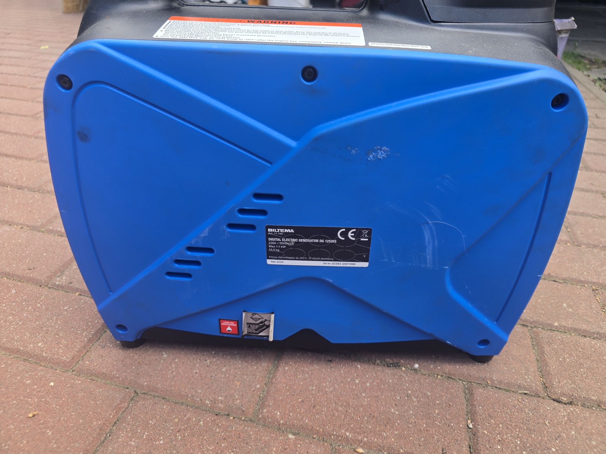 Agregat prądotwórczy Biltema 1.1kW DG1250is