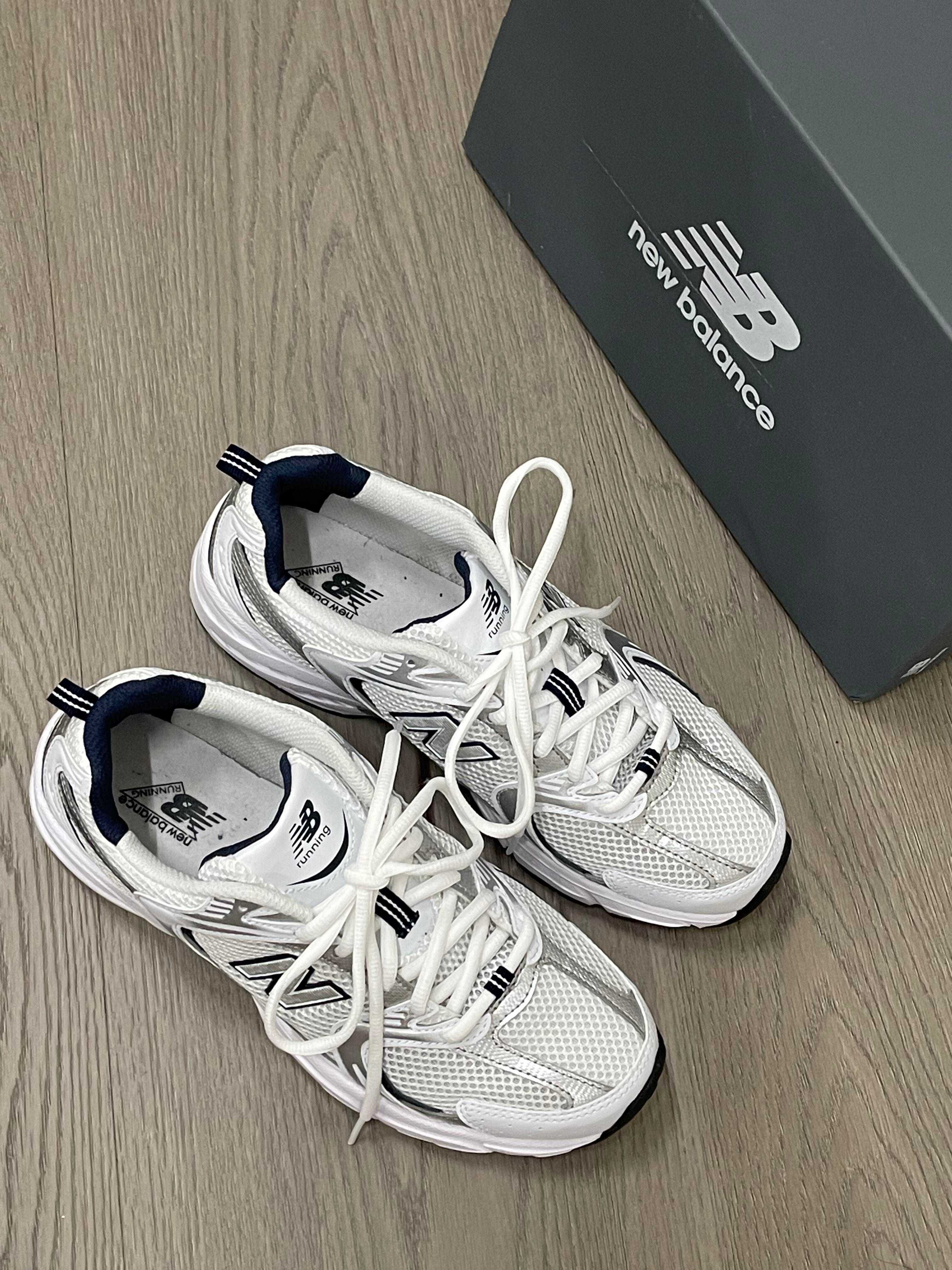 New Balance 530 White Silver Navy Rozmiar 42