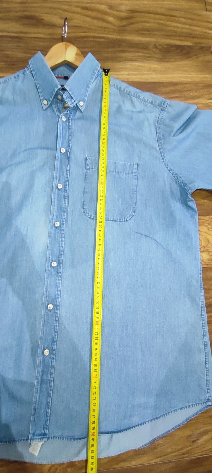 Koszula jeansowa Gilberto rozm XL XXL wymiary na fotkach