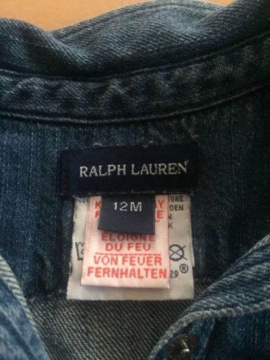 Sukienka jeansowa Ralph Lauren 12 miesięcy