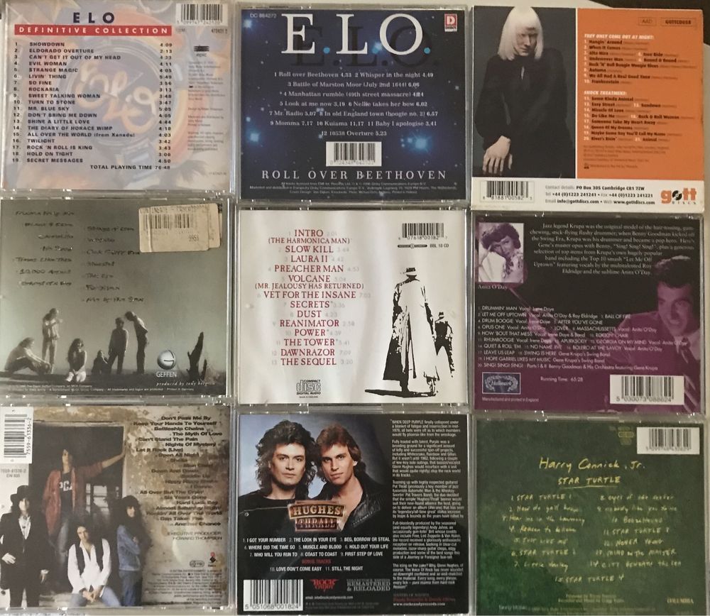 CDs Pop Rock (E-H) ELO, Edgar Winter, Fields of The Nephilim