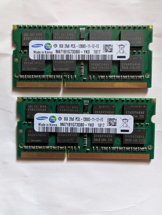 Оперативна пам'ять DDR3 Samsung 8gb для ноутбуків
