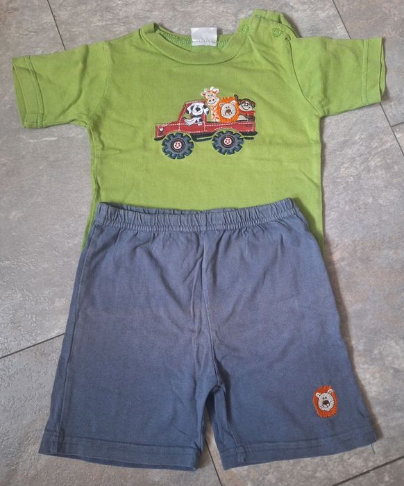 Letni zestaw dla chłopczyka 74-80