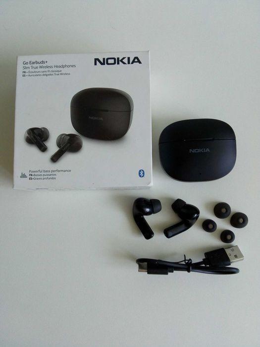 Słuchawki bezprzewodowe  Nokia TWS-201  
NOKIA Go Earbuds+ Czarne