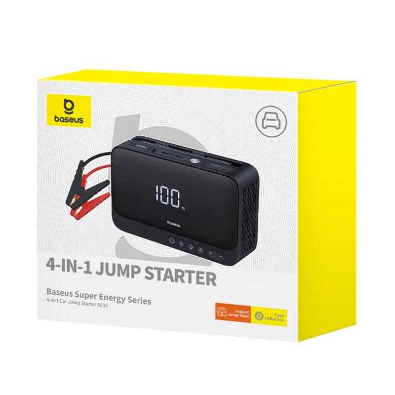 Бустер насос Baseus Super Energy Series 4-in-1 Car Jump Starter 600A