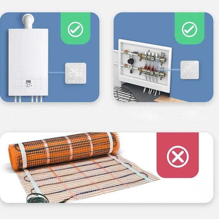Termostato  Inteligente Wifi Meross MTS200BHK - Novo