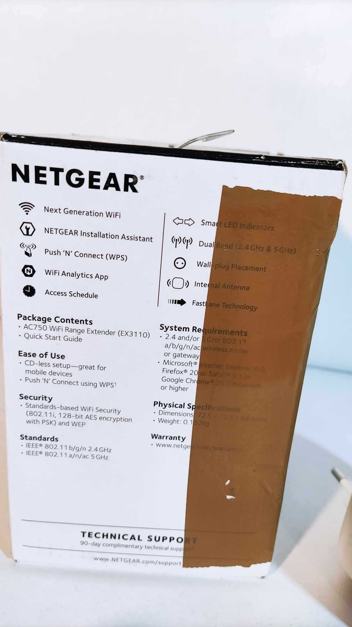 Wzmacniacz sygnału Wi-Fi Netgear EX3110 Extander Dual-Band WiFi