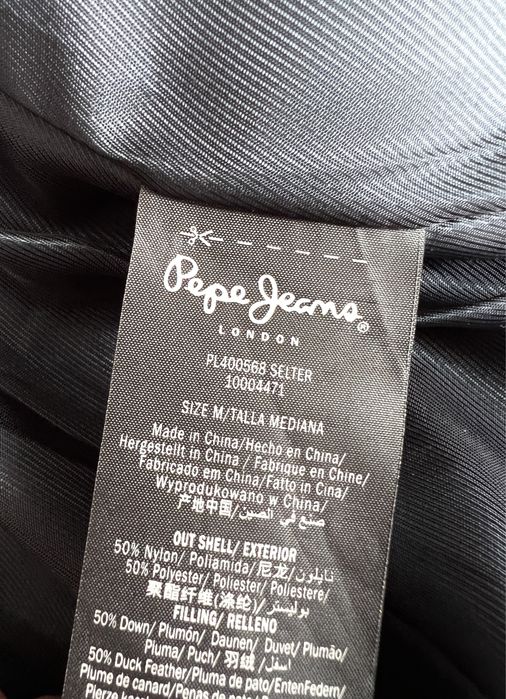 Granatowa kurtka puchowa Pepe Jeans
